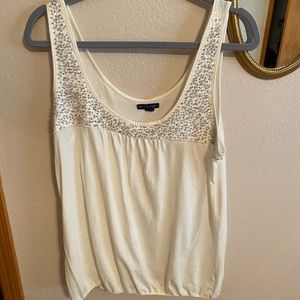 American Eagle beaded tank
